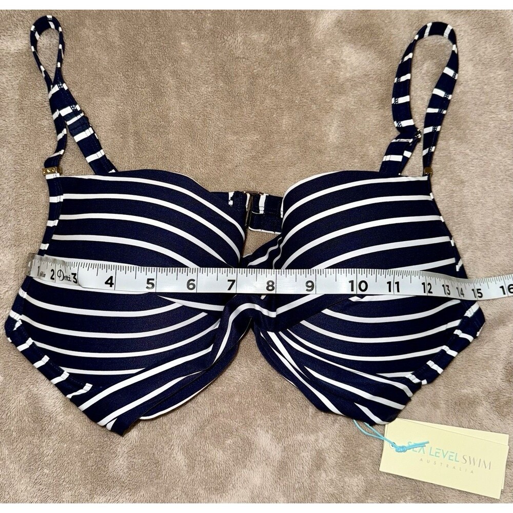 SEA LEVEL SWIM Night Sky CHARMAREL CROSS FRONT MOULDED UNDERWIRE.  NWT SIZE US10